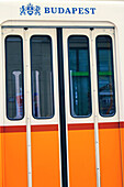 Europe,Hungary,Budapest. Tramway doors
