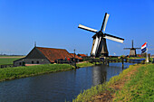 Europa,Niederlande,Windmühle in Schermerhorn