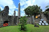 Britisch-Westindien, St. Kitts und Nevis, St. Kitts. Wingfield Estate Zuckerplantage Ruinen