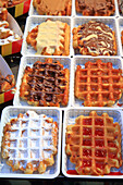 Europe,Belgium,Brussels. The famous Belgian waffle