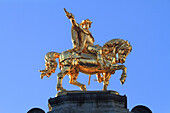Europe,Belgium,Brussels. Grand Place, Charles Alexander de Lorraine statue