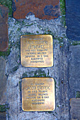 Europe,Belgium,Brussels. Stolpersteine by Gunter Demnig