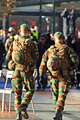 Europe,Belgium,Brussels. soldiers