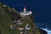 Insel Sao Miguel, Azoren, Portugal. Ponta do Arnel. Leuchtturm