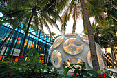 Usa,Florida,Miami,Design District. Geodätische Kuppel, entworfen vom berühmten Architekten und Erfinder Buckminster Fuller