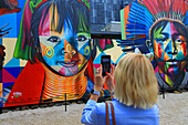 USA,Florida,Miami, Stadtteil Wynwood. Straßenkunst. Wynwood-Wände. Künstler Eduardo Kobra