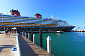 USA,Florida,Key West,Hafen,Disney Magic,Disney Cruise Line, Walt Disney Company.