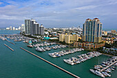 Usa,Florida,Miami. Miami Beach Marina. Biscayne Bay