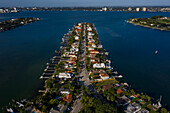 Usa,Florida,Miami. North Beach. Biscayne Point. Biscayne Bay