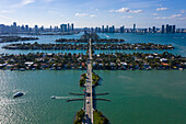 Usa,Florida,Miami. Venetian Islands. Biscayne Bay