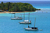 Frankreich,Guadeloupe. Insel Gosier. Le Gosier. Boote