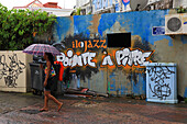 Frankreich,Guadeloupe. Pointe a Pitre. Straßenkunst