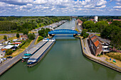 France,Hauts de France,Nord,Douai. La Scarpe,River boats