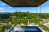 Europe,Luxembourg,Luxembourg City. Pfaffenthal panoramic lift