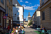 Europe,Luxembourg,Luxembourg City. . Upper town and bell tower of the Saint-Michel church