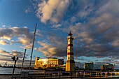 Europe,Scandinavia,Sweden. Skania. Malmoe. Inre Hamnen harbour. Malmo lighthouse
