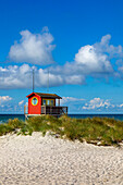 Europe,Scandinavia,Sweden. Skania.  Falsterbo peninsula. Skanor. Lifeguard