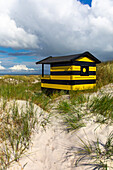 Europa,Skandinavien,Schweden. Schonen.  Halbinsel Falsterbo. Skanor. Strandhütten