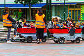 Babysitters with stroller vehicle
