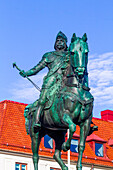 Europe,Scandinavia,Sweden. Goeteborg. Karl IX statue