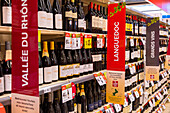 Wine fair in a supermarket