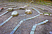 Europa,Schweden,Kreis Ostergotland,Linkoeping. Labyrinth vor der Kathedrale