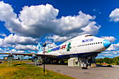 Europa,Skandinavien,Schweden. Stockholm. Flughafen Stockholm-Arlanda. Jumbo Herberge. Jugendherberge in einer Boeing 747