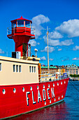 Europa,Skandinavien,Schweden. Stockholm... M / S Fladen. Leuchtturmboot, gebaut 1892. Insel Skeppsholmen