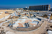 Frankreich,Hauts de France,Pas de Calais. Calais. Neuer Skatepark