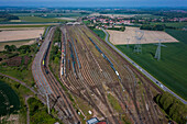 Frankreich,Hauts de France,Nord,Somain,Bahnhof