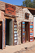 Chile,Antofagasta Region,San Pedro de Atacama,street scene,shops,houses,