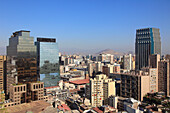 Chile,Santiago,downtown,skyline,skyscrapers,general view,