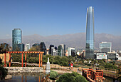 Chile,Santiago,Japanese Garden,Costanera Center,Gran Torre Santiago,skyline,