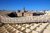 Spain,Andalusia,Seville,Metropol Parasol,Las Setas,Iglesia de la Anunciacion (arch Juergen Mayer)