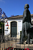 Spanien,Andalusien,Jerez de la Frontera,Tio Pepe-Statue,Bodega