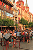 Spain,Andalusia,Seville,Plaza del Salvador,bar