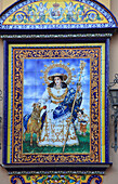 Spain,Andalusia,Seville,Triana,Iglesia Santa Ana,ceramic tile image