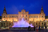 Spain,Andalusia,Seville,Plaza de Espana