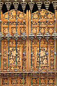 Spain,Andalusia,Seville,door,carved panel,detail