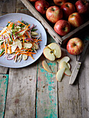 Coleslaw with carrots and apple