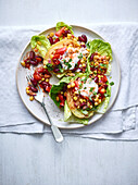 Stuffed Mexican jacket potatoes with sweetcorn and beans