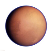 Saturn's largest moon Titan, illustration