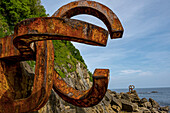 El Peine del Viento sculpture, Basque Country, Spain