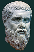 Bust of Plato, ancient Greek philosopher