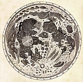 Moon map by Johannes Hevelius, 1647