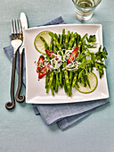 Green bean salad with shallots and truffle oil