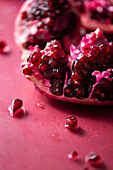 Sliced pomegranate