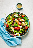 Spring salad with lemon vinaigrette