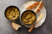 Persian lentil dip with bread