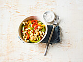 Bell bell pepper and pasta salad